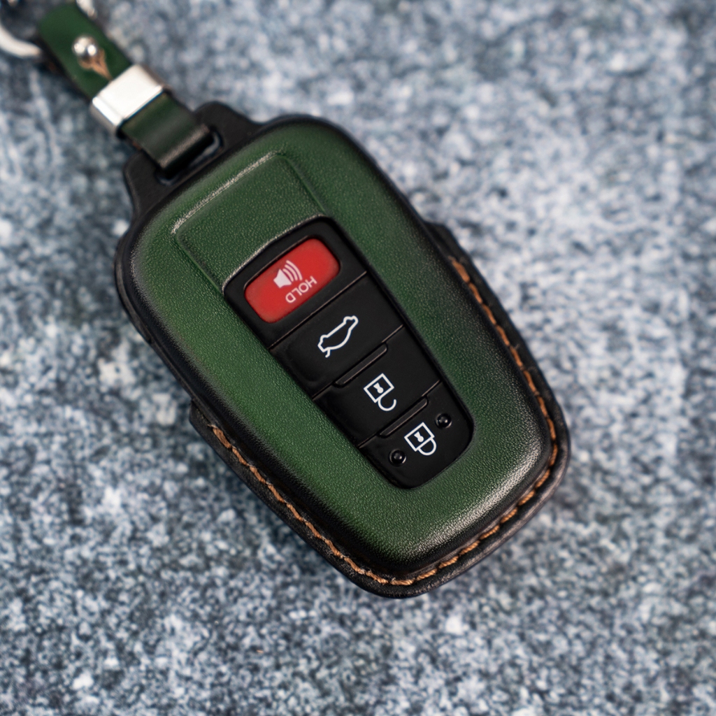 Bao Da Chìa Khóa Xe TOYOTA Camry 2022-2024, Corolla Cross, Corolla Altis, chế tác thủ công, Khắc tên