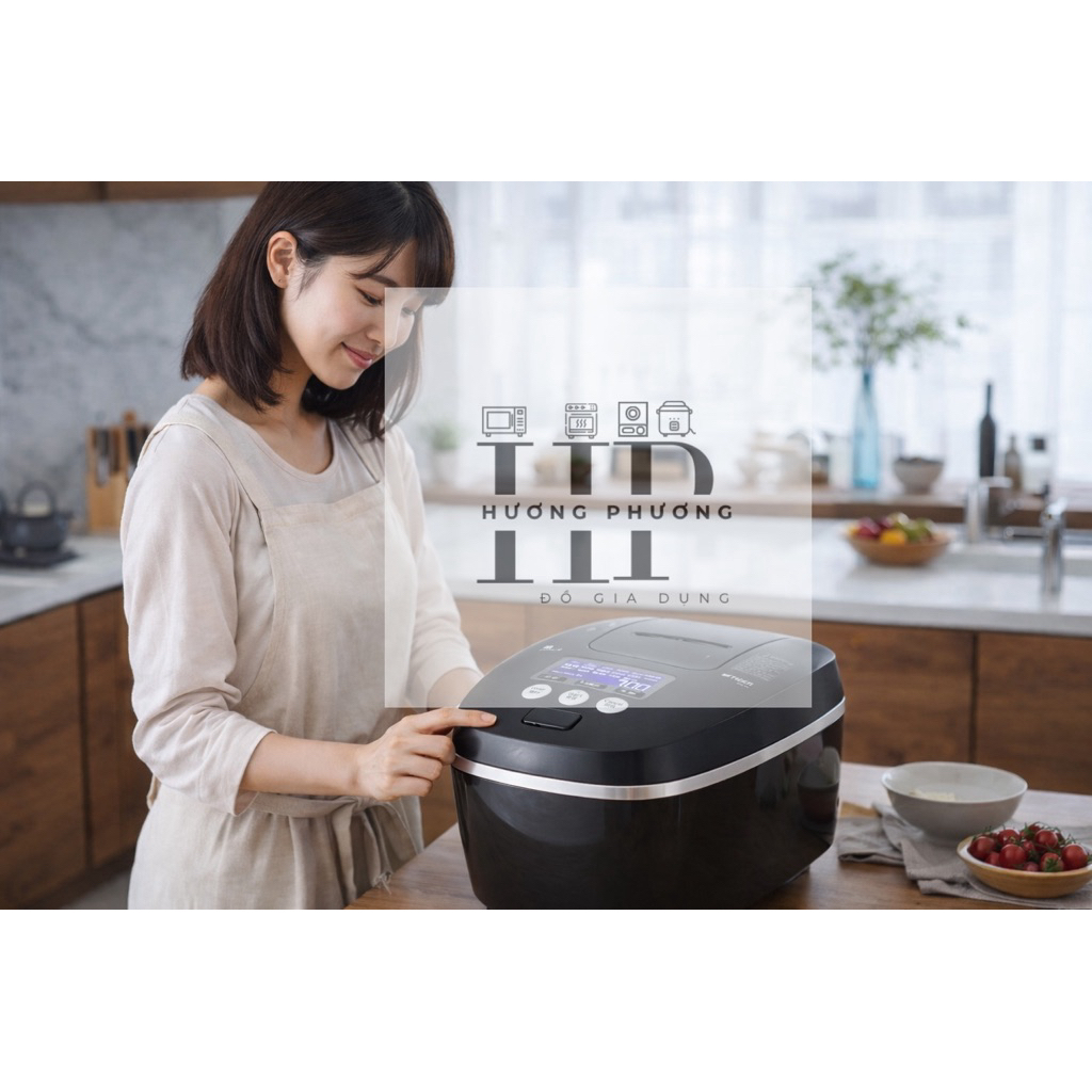 [ Chính Hãng ] Nồi Cơm Điện Tử Cao Tần Áp Suất TIGER JPC-W18W Màu Đen Sản Xuất Tại Nhật Bản 1,8L 122
