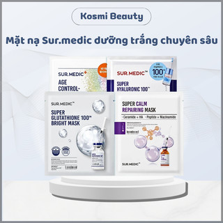 Combo 5 -10 mặt nạ dưỡng trắng Sur.Medic cấp ẩm làm đều màu da - Kosmi Beauty