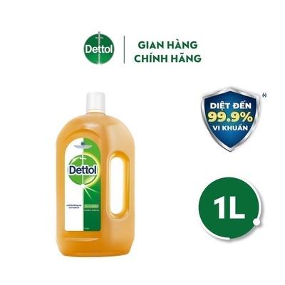 [Hannah Olala x Dettol] Dung dịch diệt khuẩn khử mùi đa năng Dettol, Chai 1L