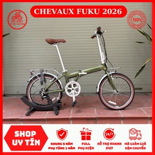 Xe Đạp Gấp CHEVAUX FUKU • Khung nhôm 6061 chứng chỉ BAA, groupset Shimano Altus 8s, phanh V, lốp Kenda 20 inch