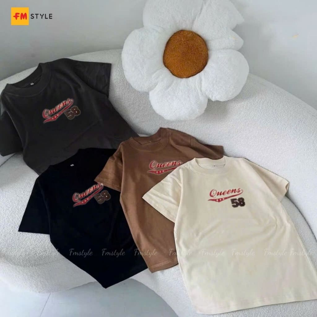 Áo Thun Nữ FMSTYLE Cổ Tròn In Queens 58 Trẻ Trung Dễ Mang Hàng Ngày 25112132
