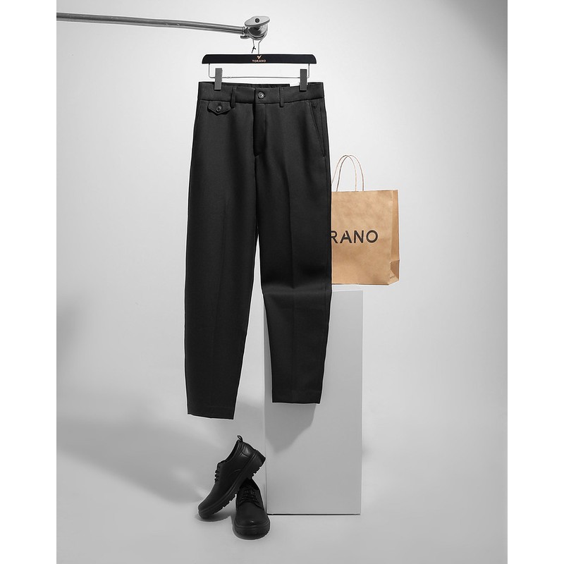 Quần âu PREMIUM TROUSERS TORANO slimfit trơn cạp trơn thêu logo háng khuẩn và chống bám bẩn GABT501 | BigBuy360 - bigbuy360.vn