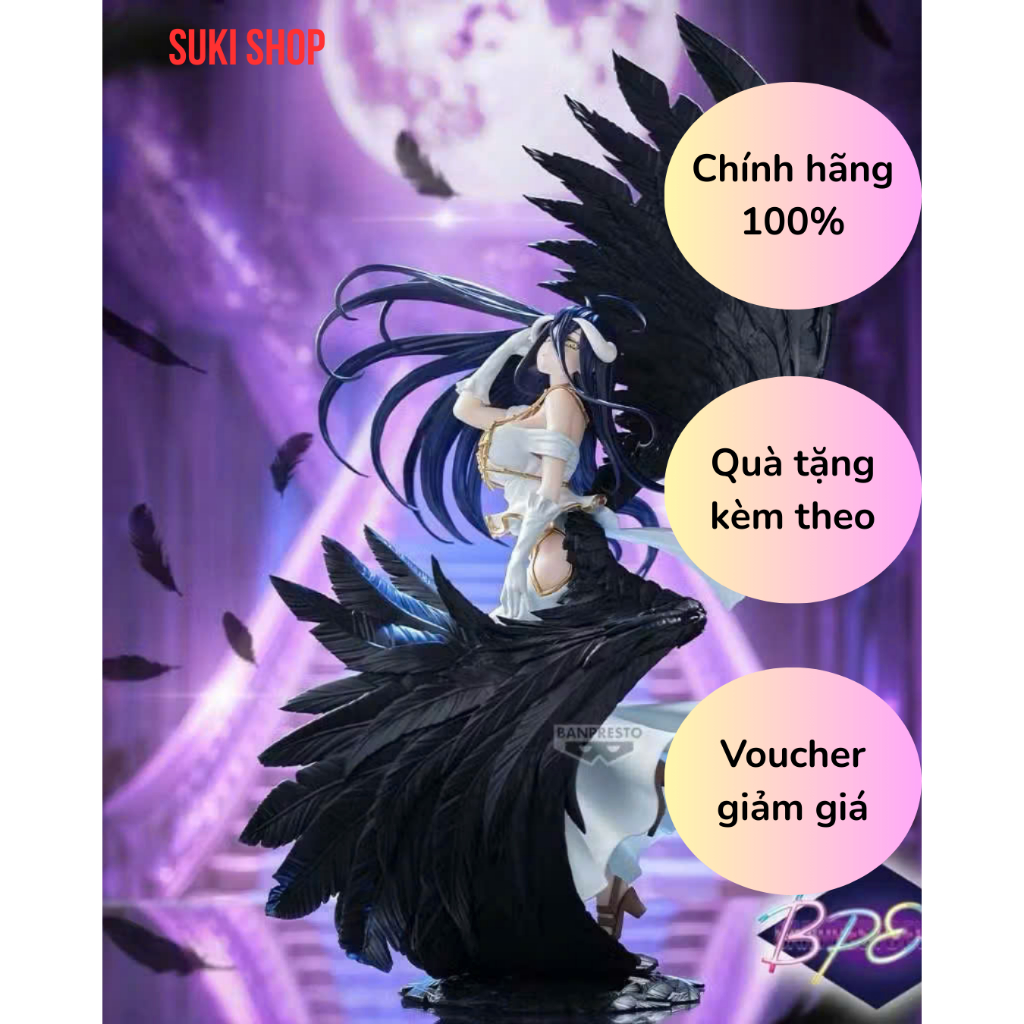 (HÀNG ĐANG VỀ) - Mô hình Albedo - Overlord, Banpresto Evole - Figure chính hãng Bandai - Hàng mới