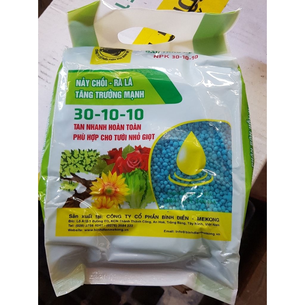 Phân bón NPK 30.10.10 (1ký )Đầu Trâu