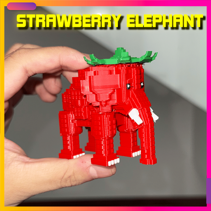 🔥Steal A Brainrot🔥 Mô Hình đồ chơi STRAWBERRY ELEPHANT - Quà tặng cho bé - WonR Store