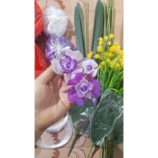 Set nguyên liệu hoa pha lê tự làm mẫu 25 cành 6 hoa(k gồm chậu)