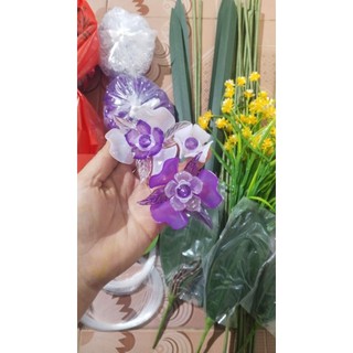 Set nguyên liệu hoa pha lê tự làm mẫu 25 cành 6 hoa(k gồm chậu)