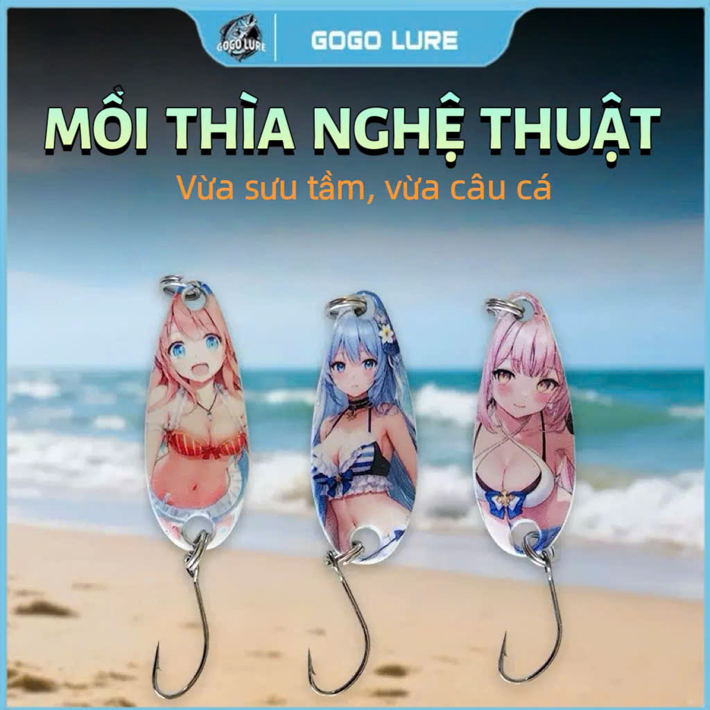 Mồi Thìa Câu Lure 3.5g – Thiết Kế Nghệ Thuật, Đẹp Mắt, Câu Rô Phi