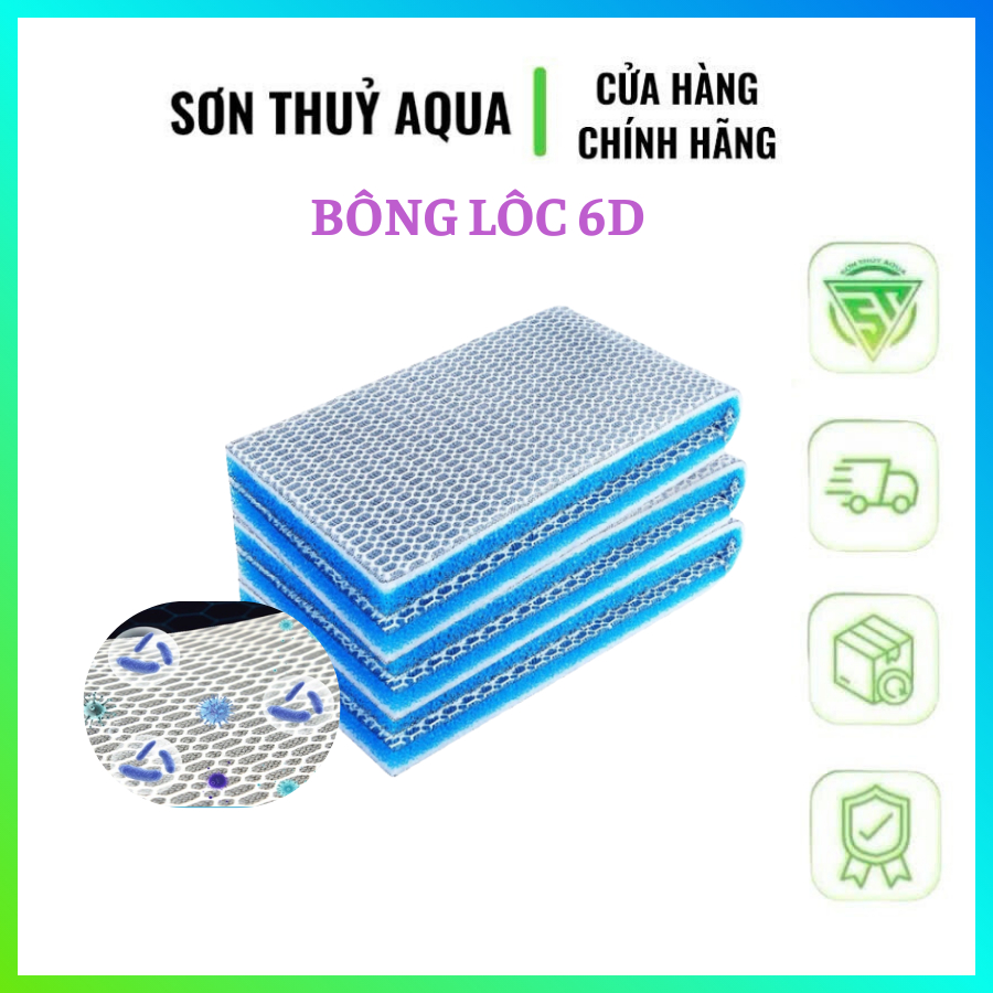 Bông Lọc bể cá 6d dành cho bể cá cảnh
