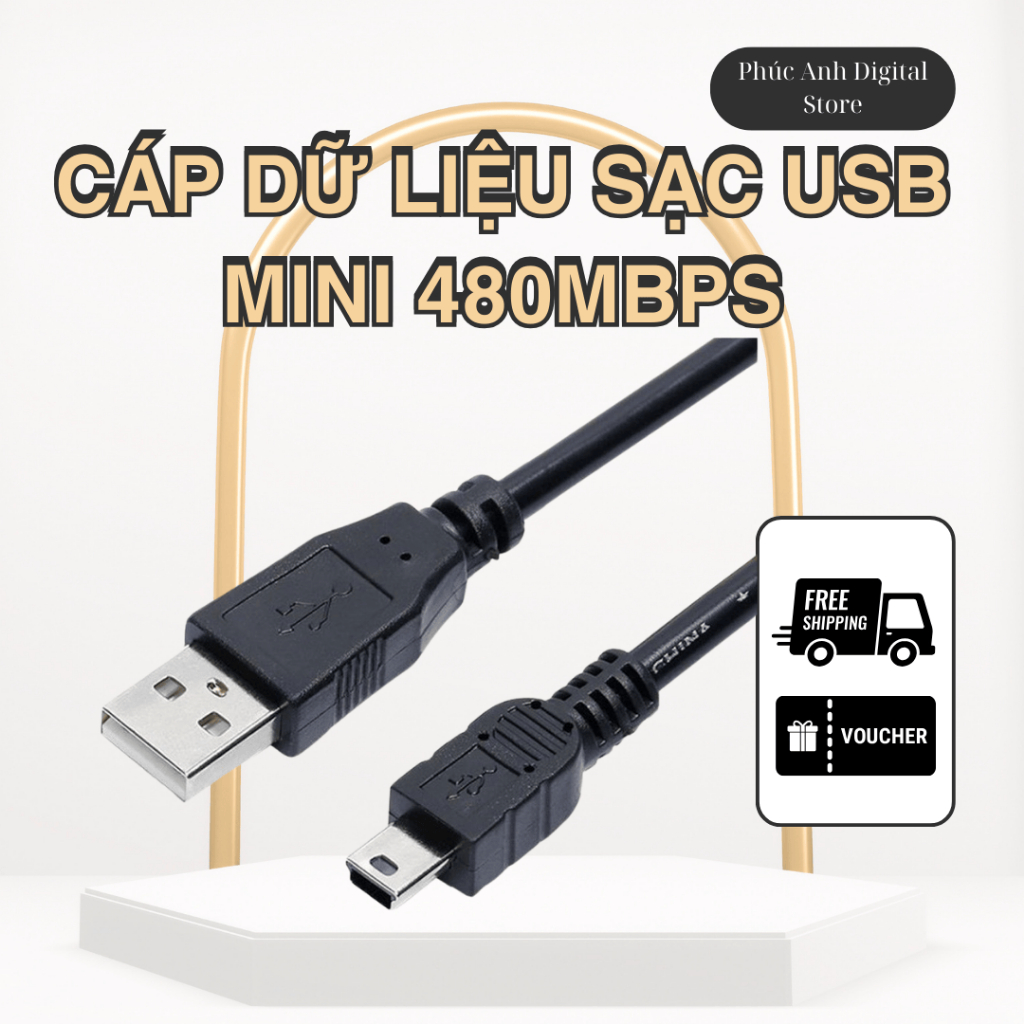 Cáp Mini USB, Cáp Mp3 Dùng Cho Mp3/Mp4/Máy Ảnh