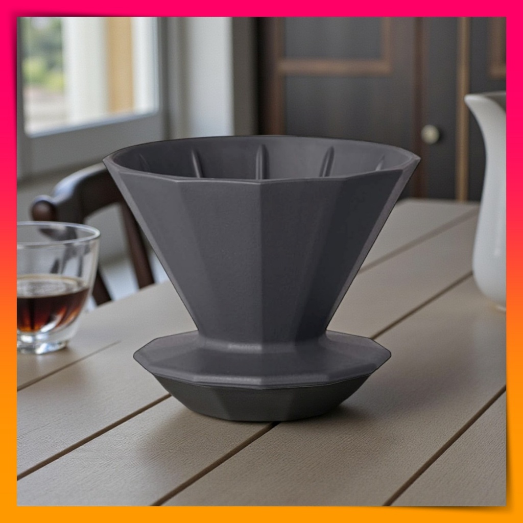 KINTO ALFRESCO Coffee Brewer 4 Cups Black Outdoor Lightweight Drip Brewer