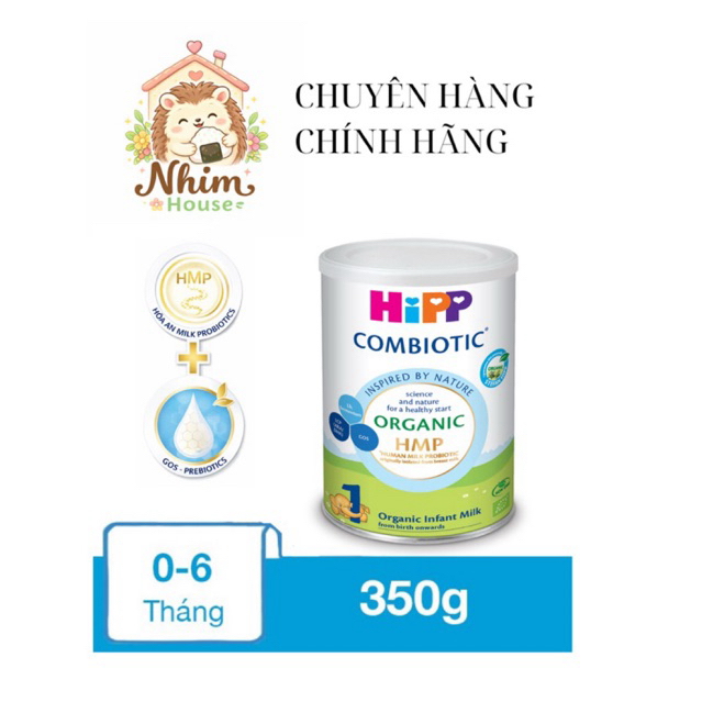 Sữa bột công thức HIPP 1 Organic Combiotic 350g ( cho trẻ 0-6 tháng )