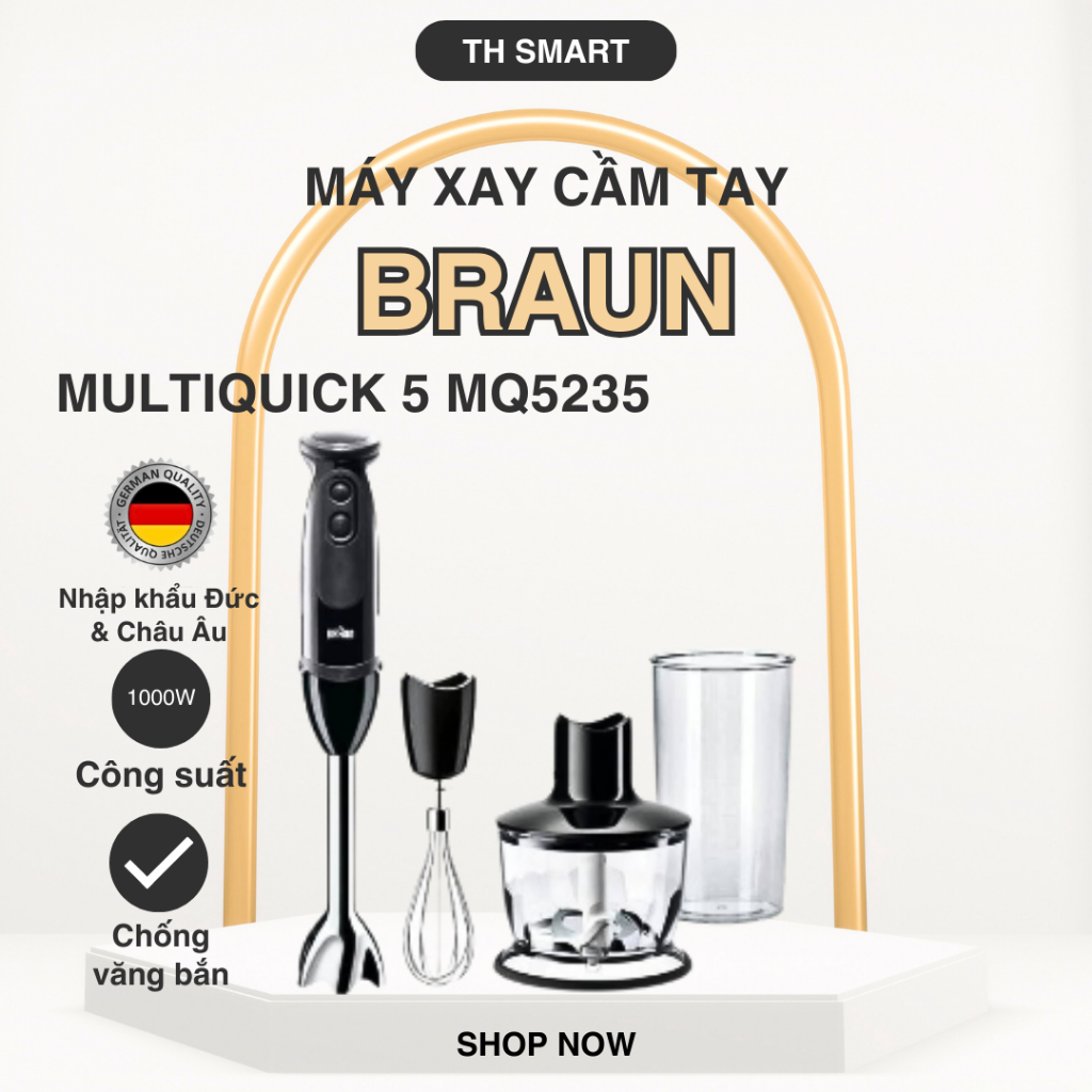 Máy Xay Cầm Tay Đa Năng BRAUN Multiquick 5 MQ5235 1000W