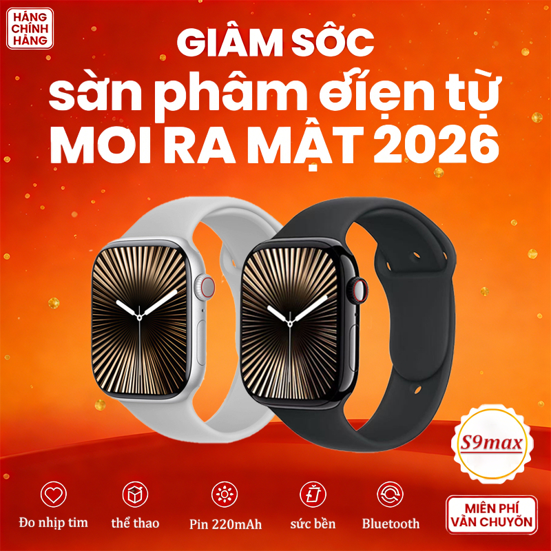 Đồng hồ thông minh Bluetooth S9 MAX đơn giản và đẹp, đồng hồ đôi, đồng hồ thể thao ngoài trời, đồng 