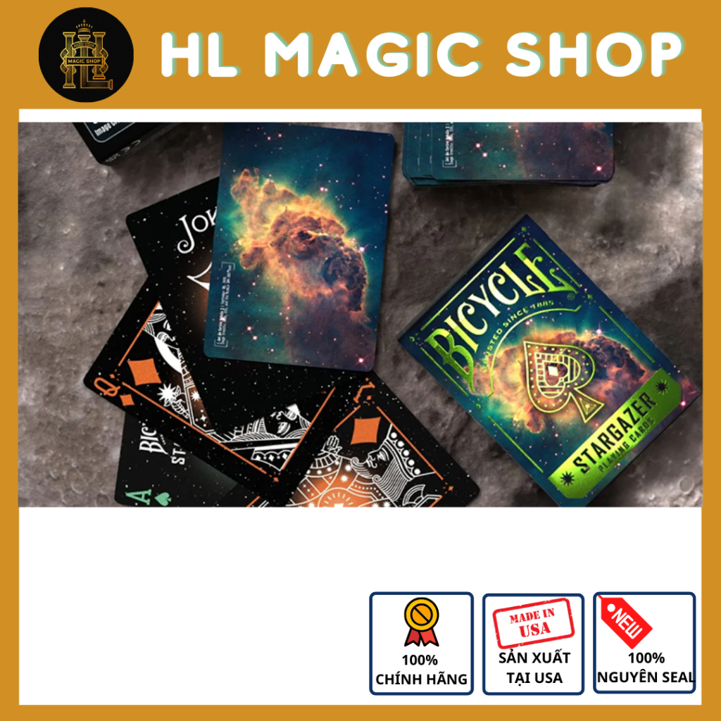 Bộ bài tây Bicycle Stargazer 203 Playing Cards by US Playing Card chính hãng.
