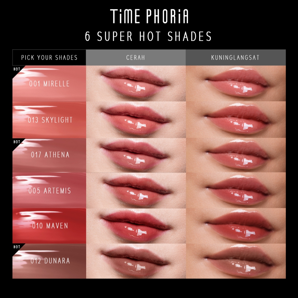 【new】Son bóng nhẹ môi căng mọng TIME PHORIA giữ ẩm tốt bóng mướt lên màu chuẩn tự nhiên | BigBuy360 - bigbuy360.vn