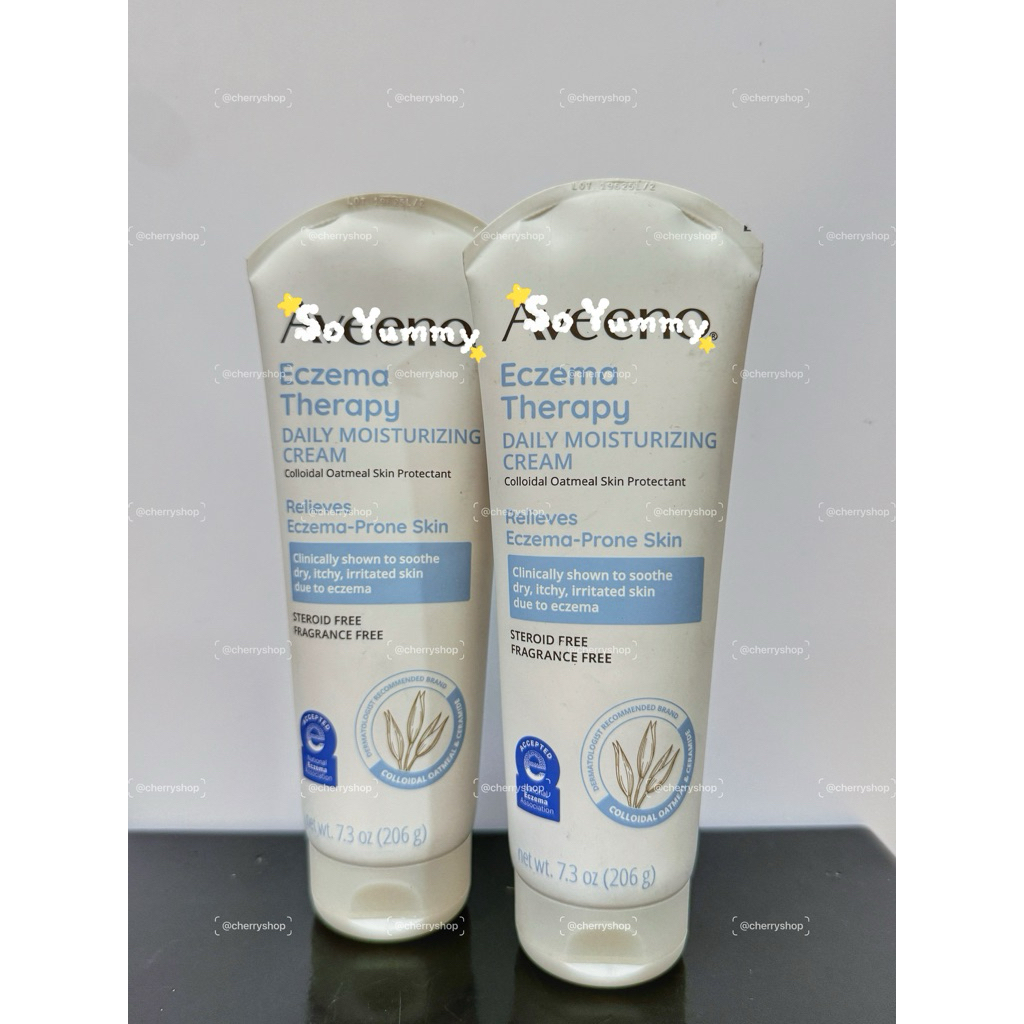 Kem dưỡng da khô, da chàm cho người lớn Aveeno Eczema Therapy Daily Moisturizer Cream (206g)