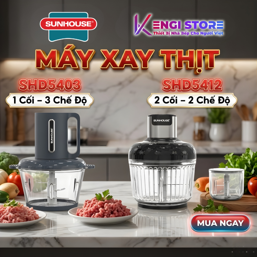 [Freeship Toàn Quốc] Máy Xay Thịt Sunhouse SHD5412 SHD5403 - Bảo Hành Chính Hãng 12 Tháng