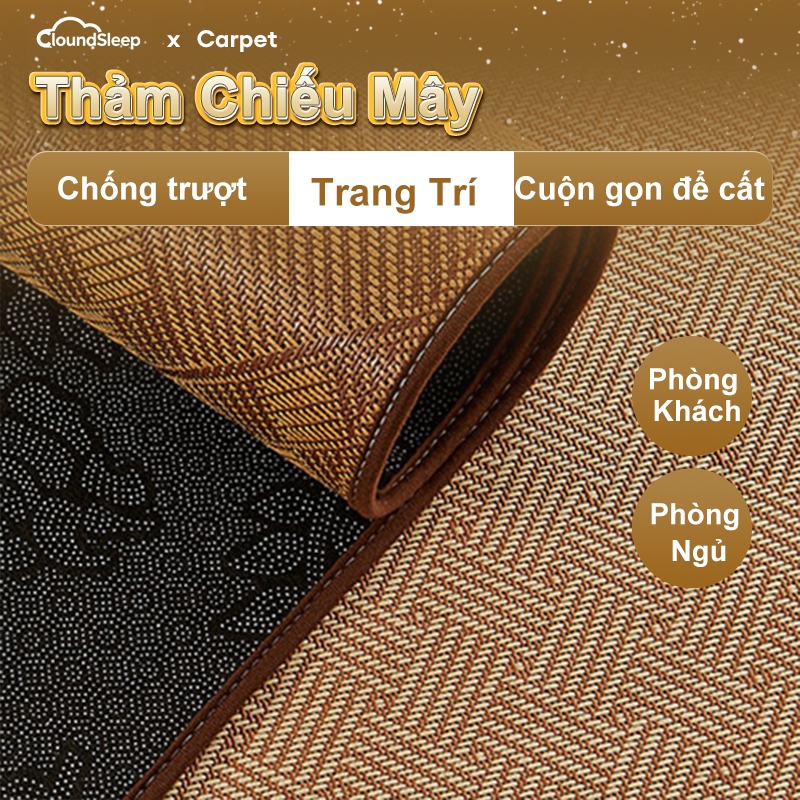 CloudSleep Nệm Chiếu Mây Điều Hòa dạng thảm chống trượt 2mx2m
