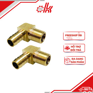 Co Đuôi Chuột Ren Ngoài Bằng Đồng - Co Ren Ngoài Đuôi Chuột - Cút Nối Ống Mềm 90 Độ Cho Dây Hơi, Ống Nước