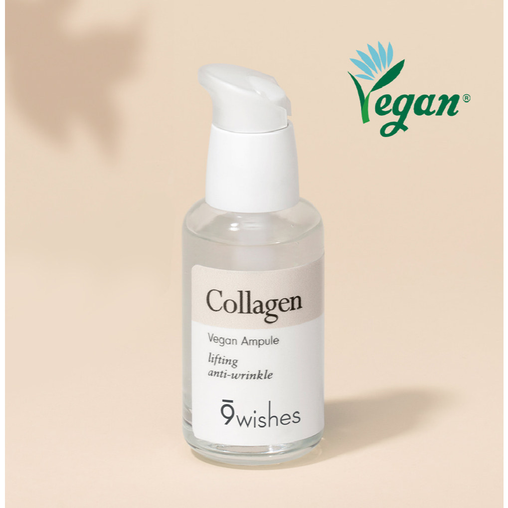 9Wishes Vegan Collagen Ampule 30 mL – Serum làm săn chắc da & làm săn chắc da