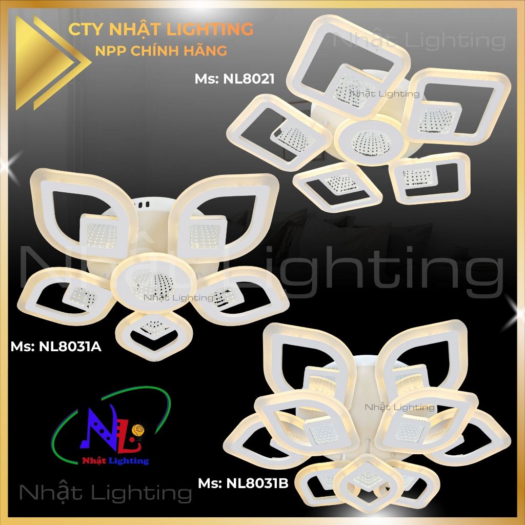 [CTY Nhật Lighting-HOẢ TỐC] Đèn mâm Mica cao cấp, thiết kế hiện đại, NL8021 NL8031A NL8031B