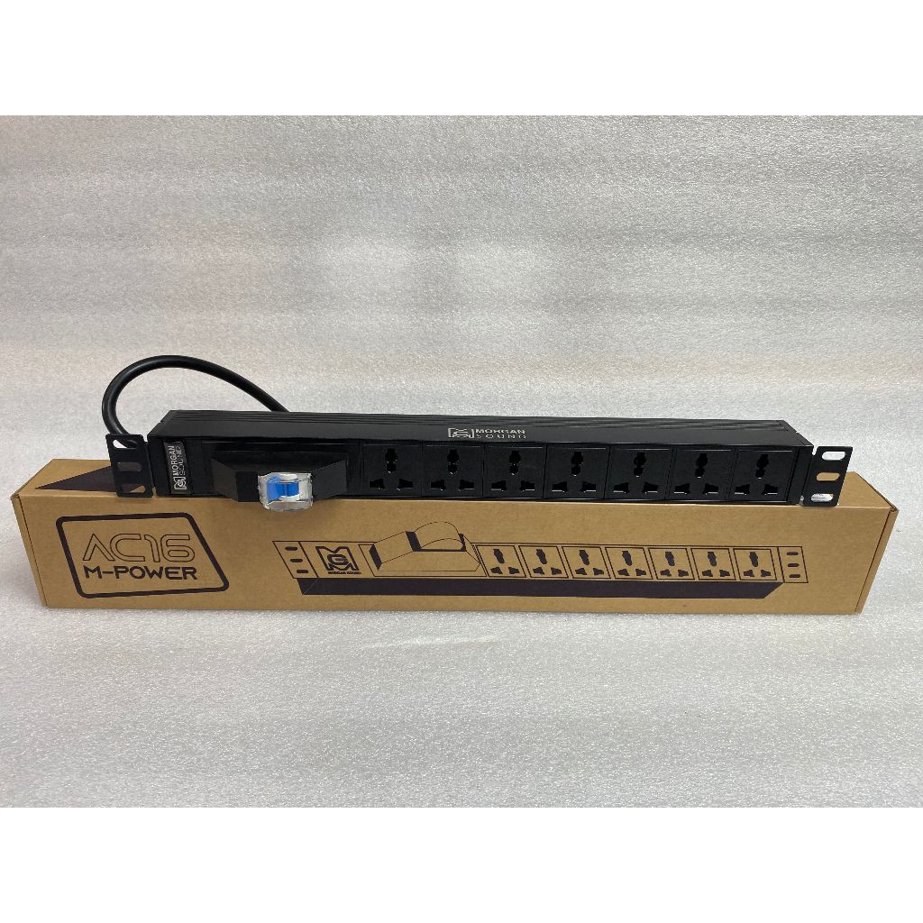 Ổ Nguồn PDU 07 Lỗ Morgan Sound AC16 bảo vệ thiết bị âm thanh – Đồng Nguyên chất, Tải Lớn