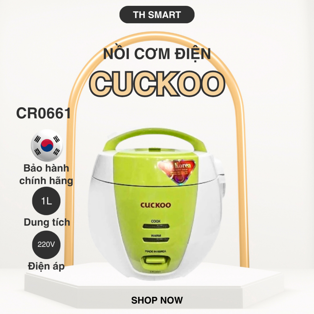 Nồi Cơm Cơ CUCKOO CR0661 Dung Tích 1L Made In Korea
