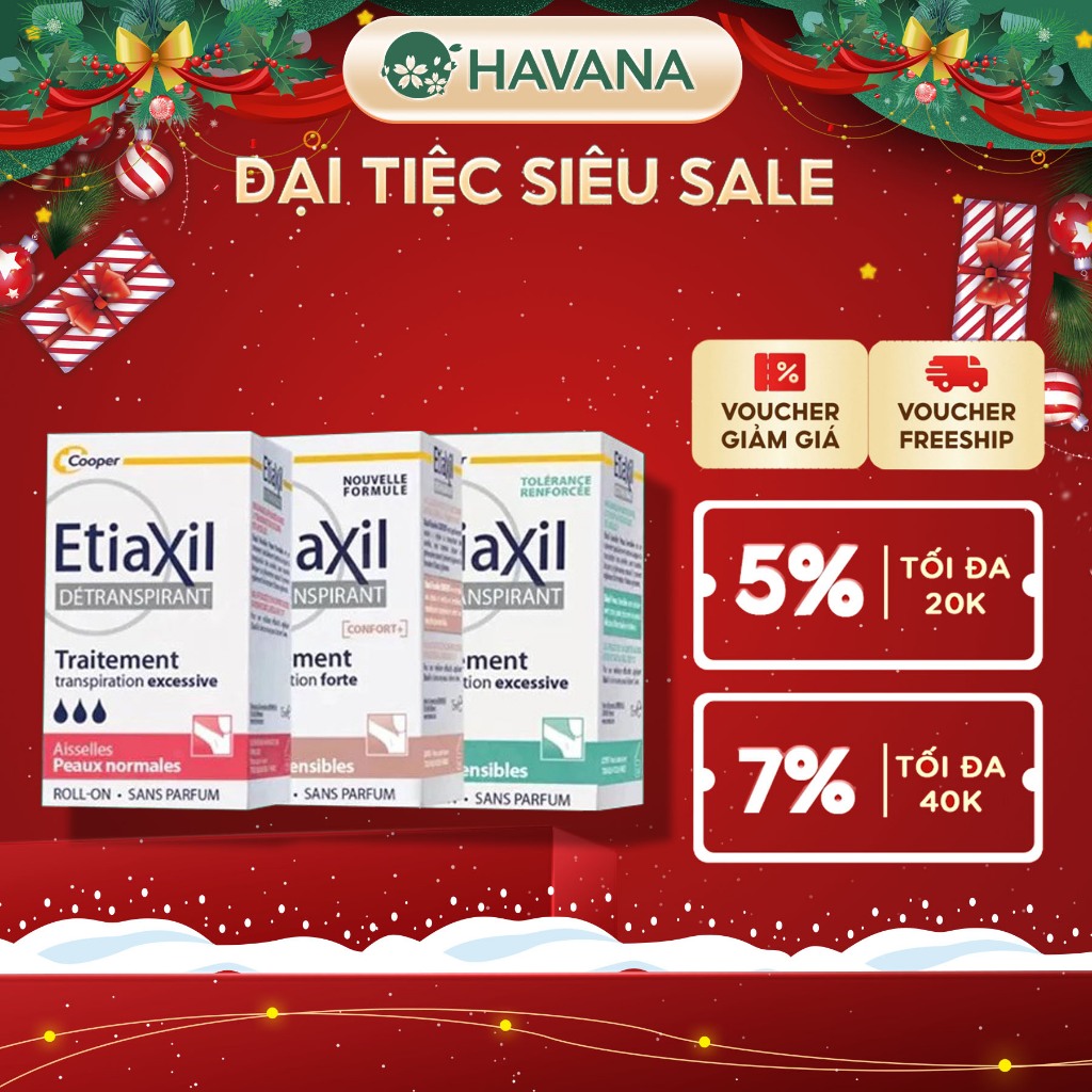 Lăn Khử Mùi Etiaxil Giảm Mồ Hôi Chính Hãng Pháp - 15ml