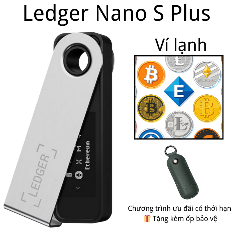 Ví lạnh Ledger Nano S Plus chính hãng – Hàng có sẵn tại Việt Nam, giao nhanh