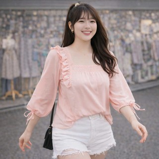 áo cổ vuông ulzzang bigsize (2 màu)