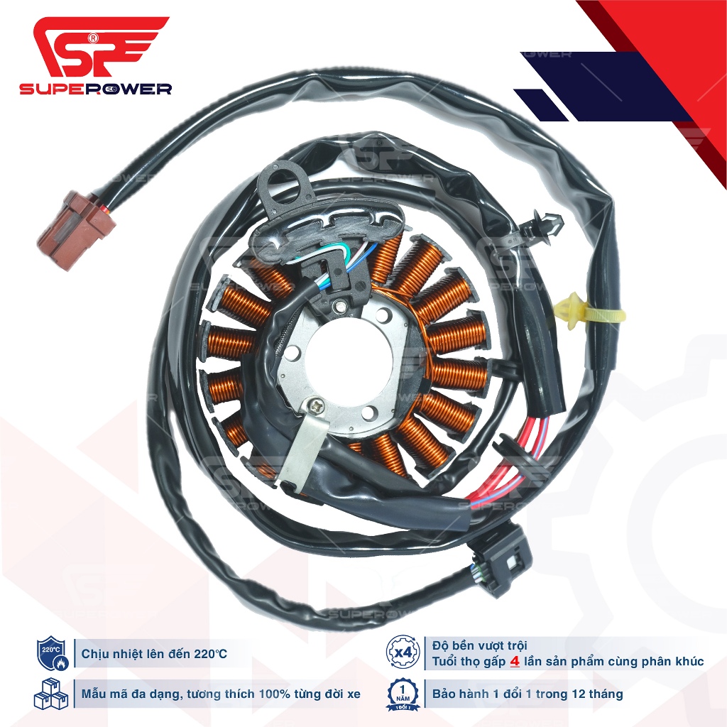 Cuộn điện ( Mâm lửa ) Xe máy Vision 2016 + Kèm cảm biến ( CKP )