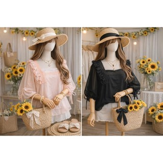 áo cổ vuông ulzzang bigsize (2 màu)