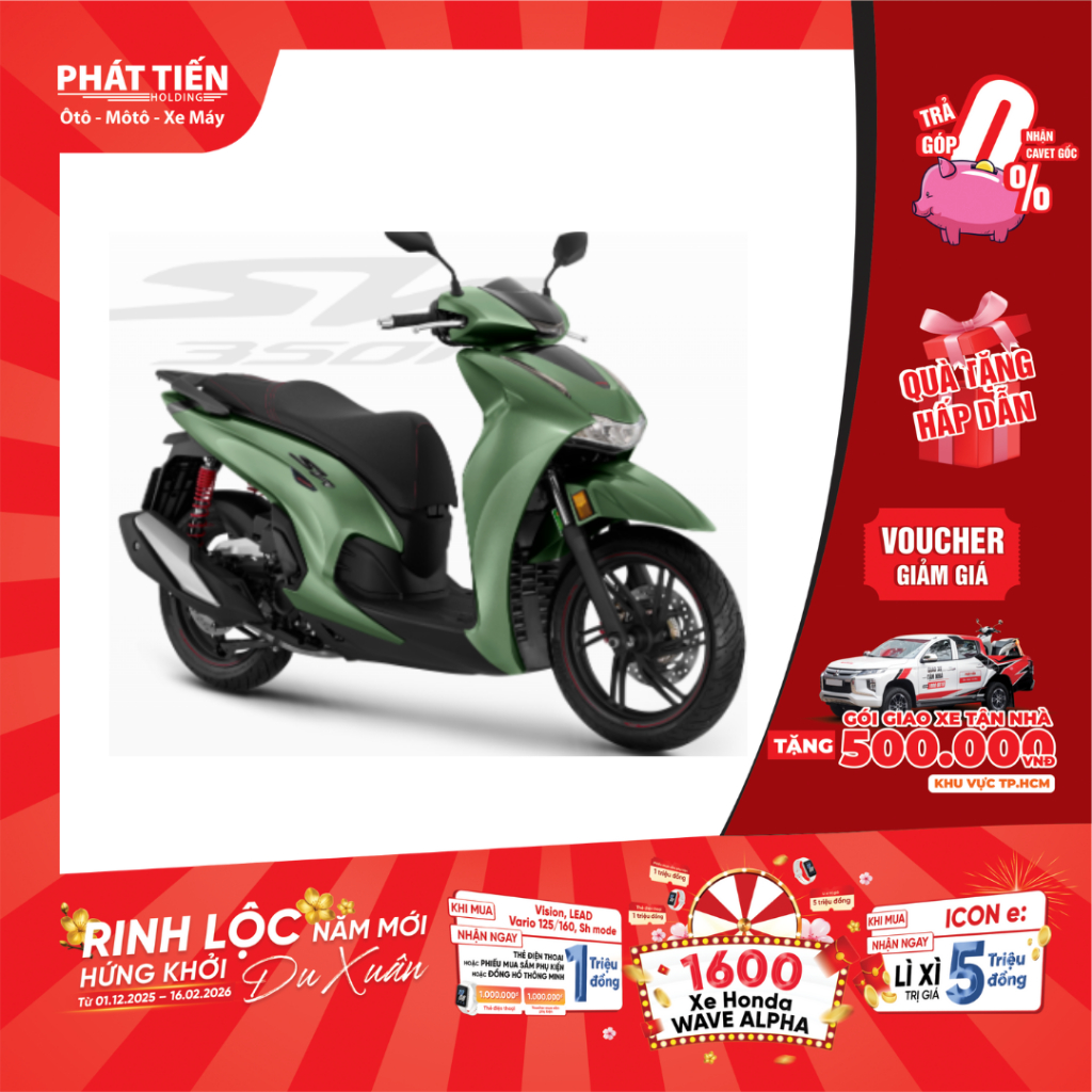 Xe Máy Honda SH350i 2025 Phiên Bản Thể Thao