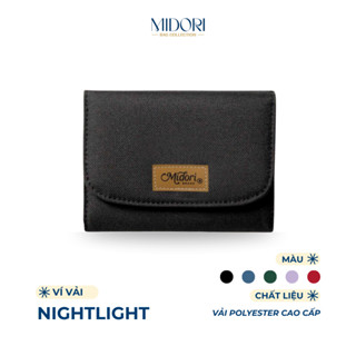 Ví Vải Nam Nữ Night Lights Bóp Đựng Tiền Đựng Thẻ Mini Nhiều Ngăn Polyester| MIDORI BAG COLLECTION