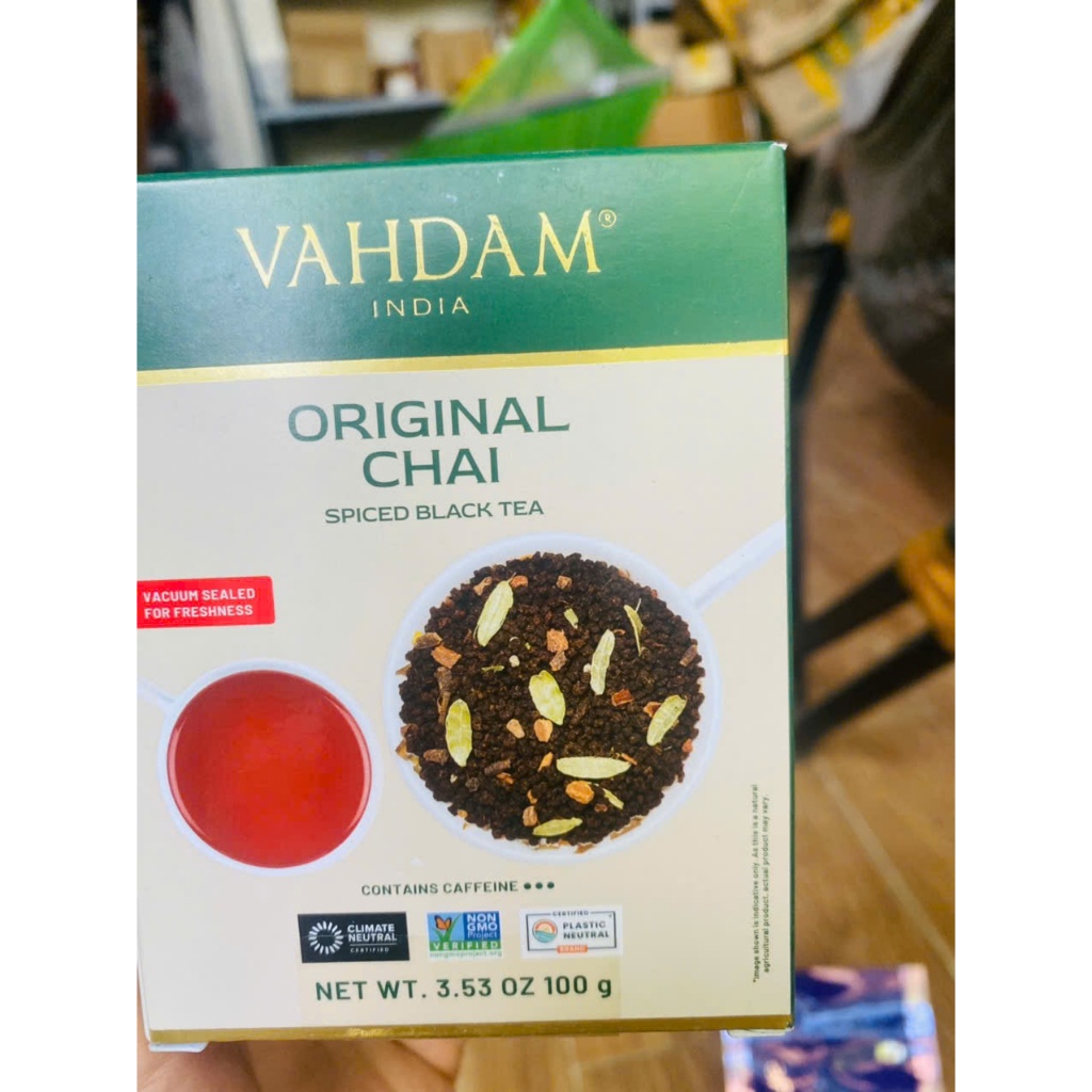 VAHDAM,India's Original Masala Chai Tea-Trà đen Masala Chai nguyên bản 100g