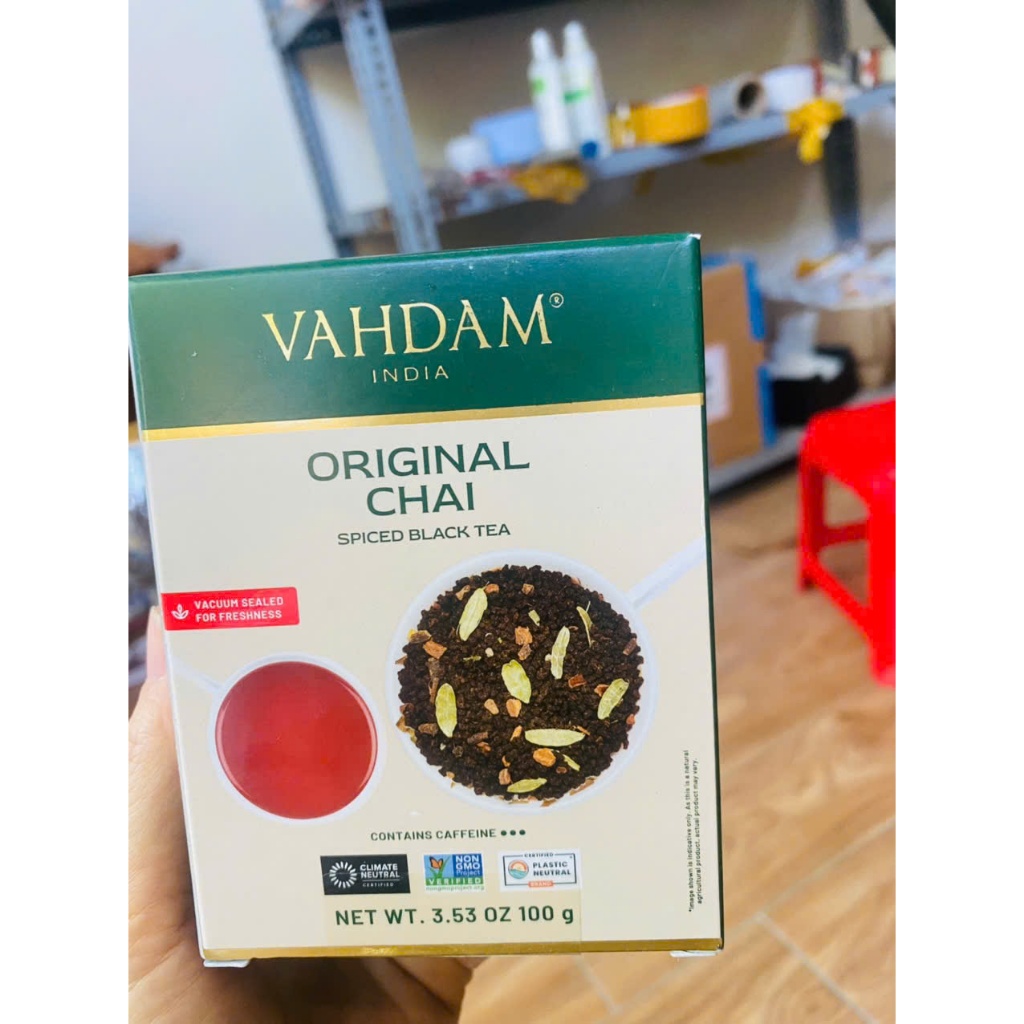India's Original Masala Chai Tea-trà đen truyền thống VAHDAM 100g