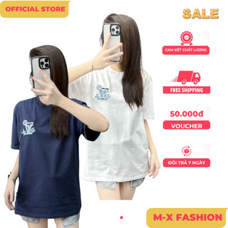 ÁO thun nam QC cổ tròn họa tiết thêu tay ngắn phong cách trẻ trung chuẩn from