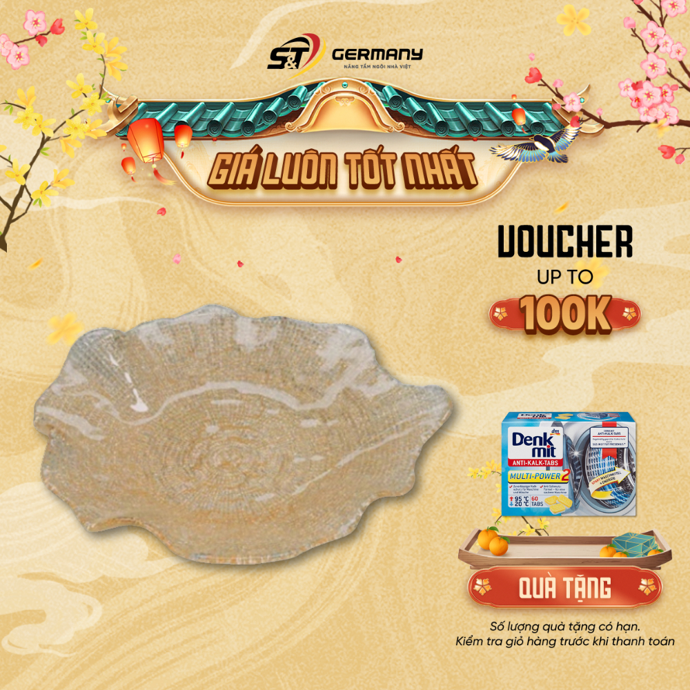 HCM Đĩa Folies Gold Glitter IVV nội địa Đức, đĩa pha lê cao cấp GermanySnT