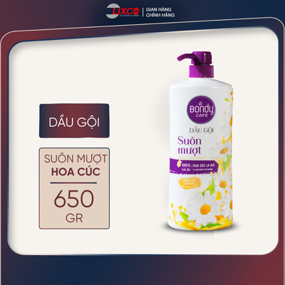 COMBO 2 chai dầu gội đầu suôn mượt Bondy Care, Nuôi dưỡng và bảo vệ tóc từ sâu bên trong 2C-Z1114 650g Lixco Việt Nam