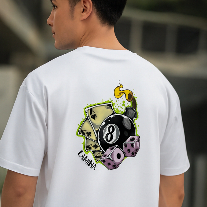 Áo Thun Nam Nữ Unisex 100% Cotton thoáng mát LAMINA Form Rộng Tay Lỡ in hình BILLIARDS siêu ngầu