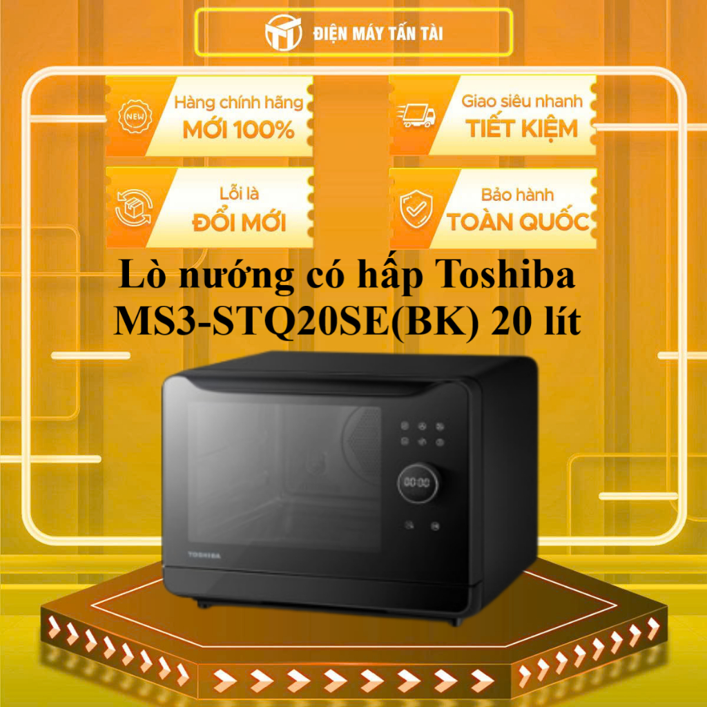 MS3-STQ20SE(BK) - Lò nướng có hấp Toshiba MS3-STQ20SE(BK) 20 lít - GIAO TOÀN QUỐC