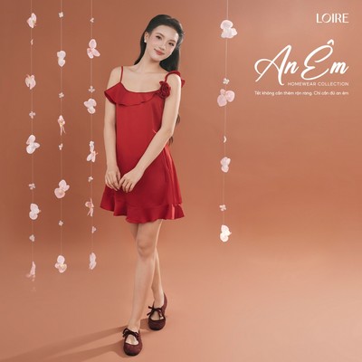 [AN ÊM]Váy Ngủ Tường Vi Loire FDMN250345 Chất Lụa Pháp Dáng Trơn