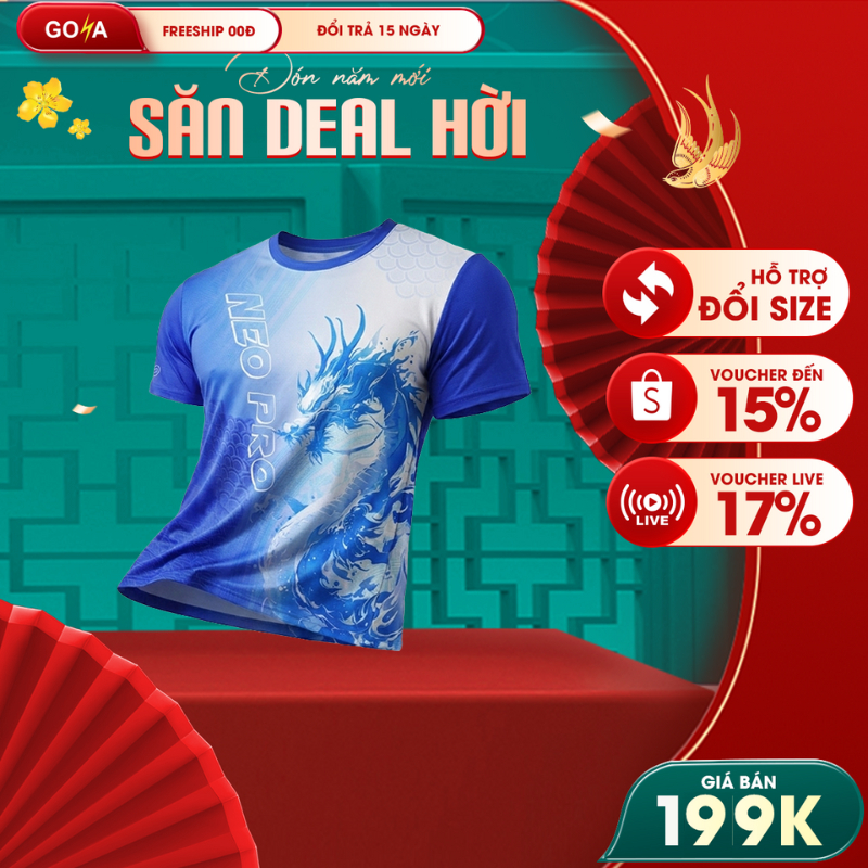 Áo thun thể thao chạy bộ T-Shirt nam nữ GOYA NEO PRO full màu - Siêu nhẹ, thoáng mát, co giãn