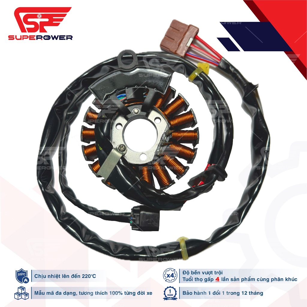 CUỘN ĐIỆN (MÂM LỬA) XE MÁY VARIO 125 + CẢM BIẾN CKP