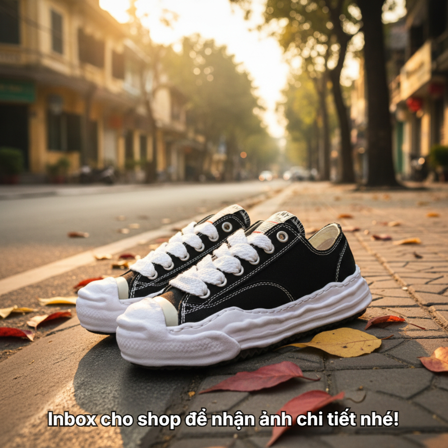 Giày sneaker đầy đủ hình ảnh chi tiết các màu Order-MMY/Maison MIHARA YASUHIRO Original Sole Canvas 