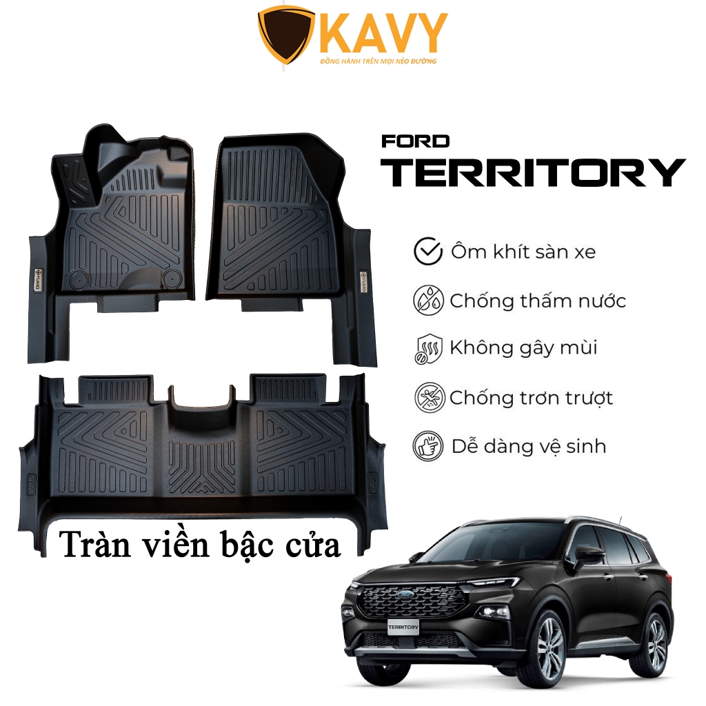 Thảm lót sàn TPE đúc nguyên khối cho Ford Territory