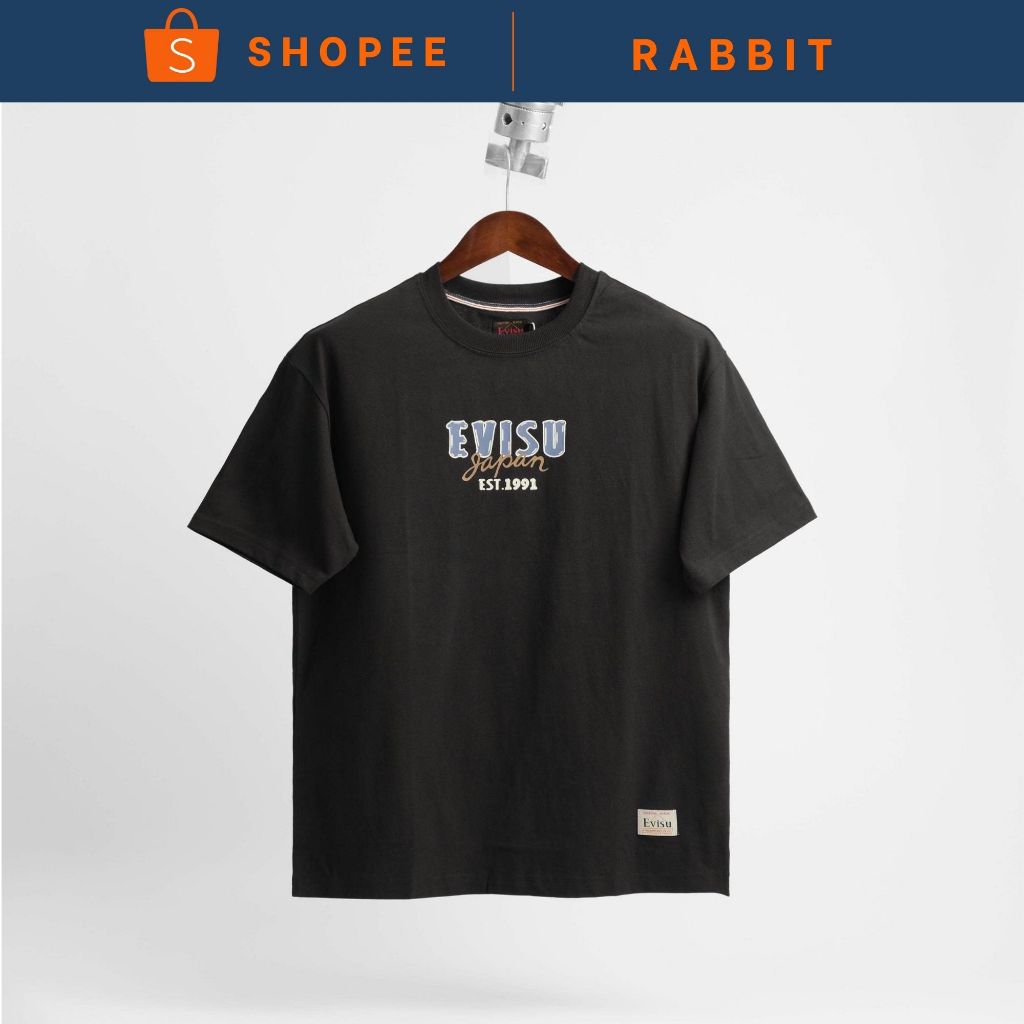 Áo Thun Evisu 1911 Đen Hàng Chính Hãng | The Rabbit