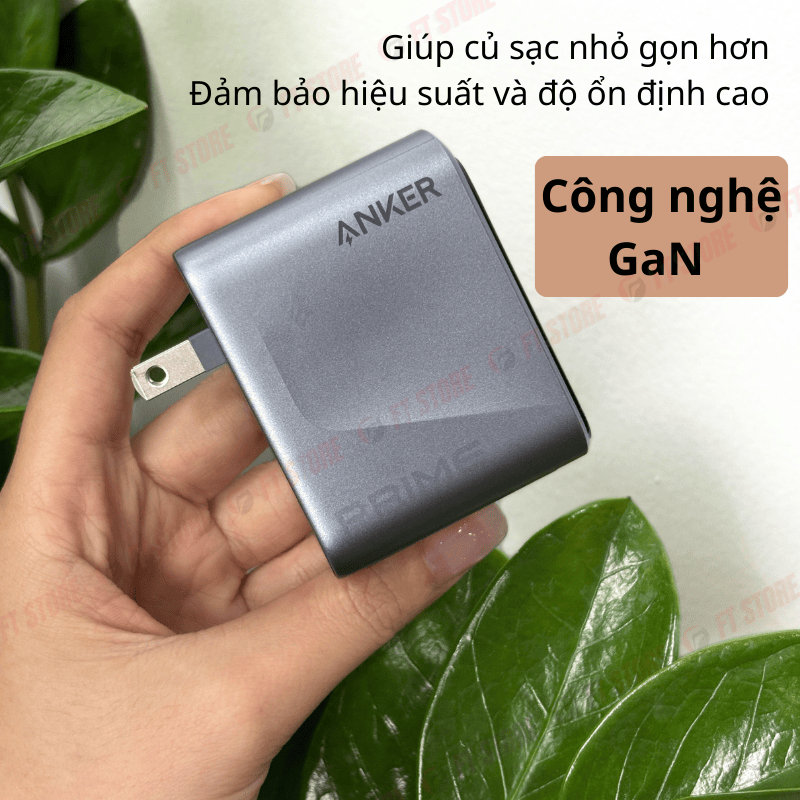 Củ sạc nhanh Anker Prime A2687 - 160W 3 cổng USB-C công nghệ GaNPrime, kết nối APP, nhỏ gọn mạnh mẽ | BigBuy360 - bigbuy360.vn